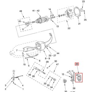 Bild 1 zu Artikel KitchenAid-Ersatzteile Geschwindigkeits-Kontrollplatte Nr. 36 (speed control plate) 