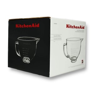 Bild 1 zu Artikel KitchenAid Glasschüssel 4,83 Liter mit Silikondeckel für Artisan, Classic und UltraPower  (5 Qt.), KitchenAid-Zubehör 