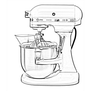 KitchenAid mit heb- und senkbarer Schüssel und weniger als 500 W